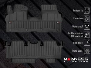 Volkswagen ID. Buzz  Floor Liners - All-Weather - Pro Line - Black